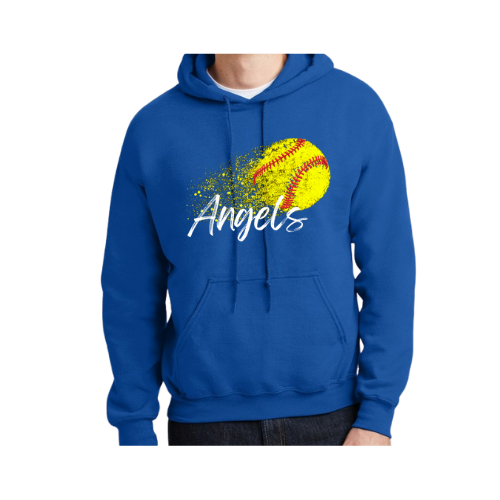 Angels Softball Unisex Gildan Hooded Sweatshirt