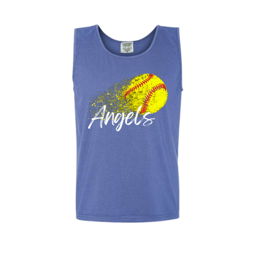 Angels Softball Comfort Colors Tank
