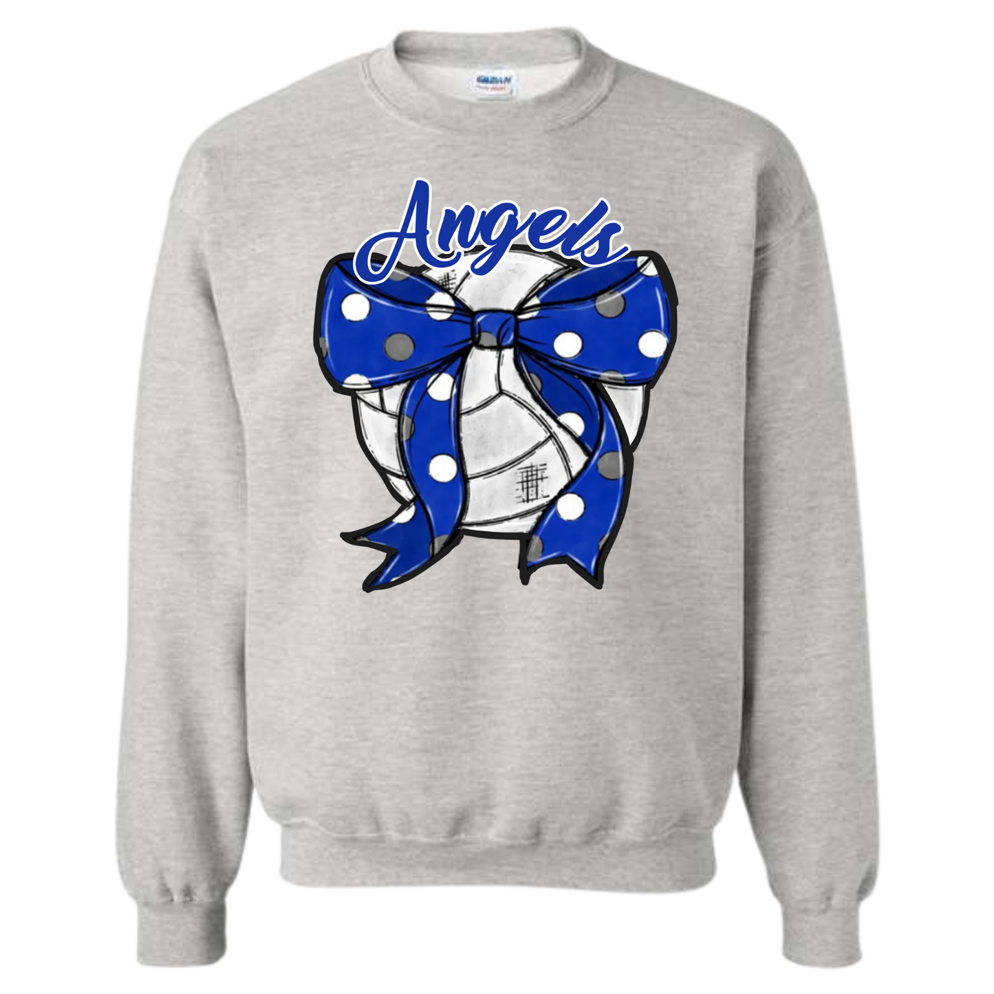ANGELS VOLLEYBALL BOW CREWNECK