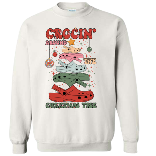 CROCIN AROUND THE CHRISTMAS TREE CREWNECK