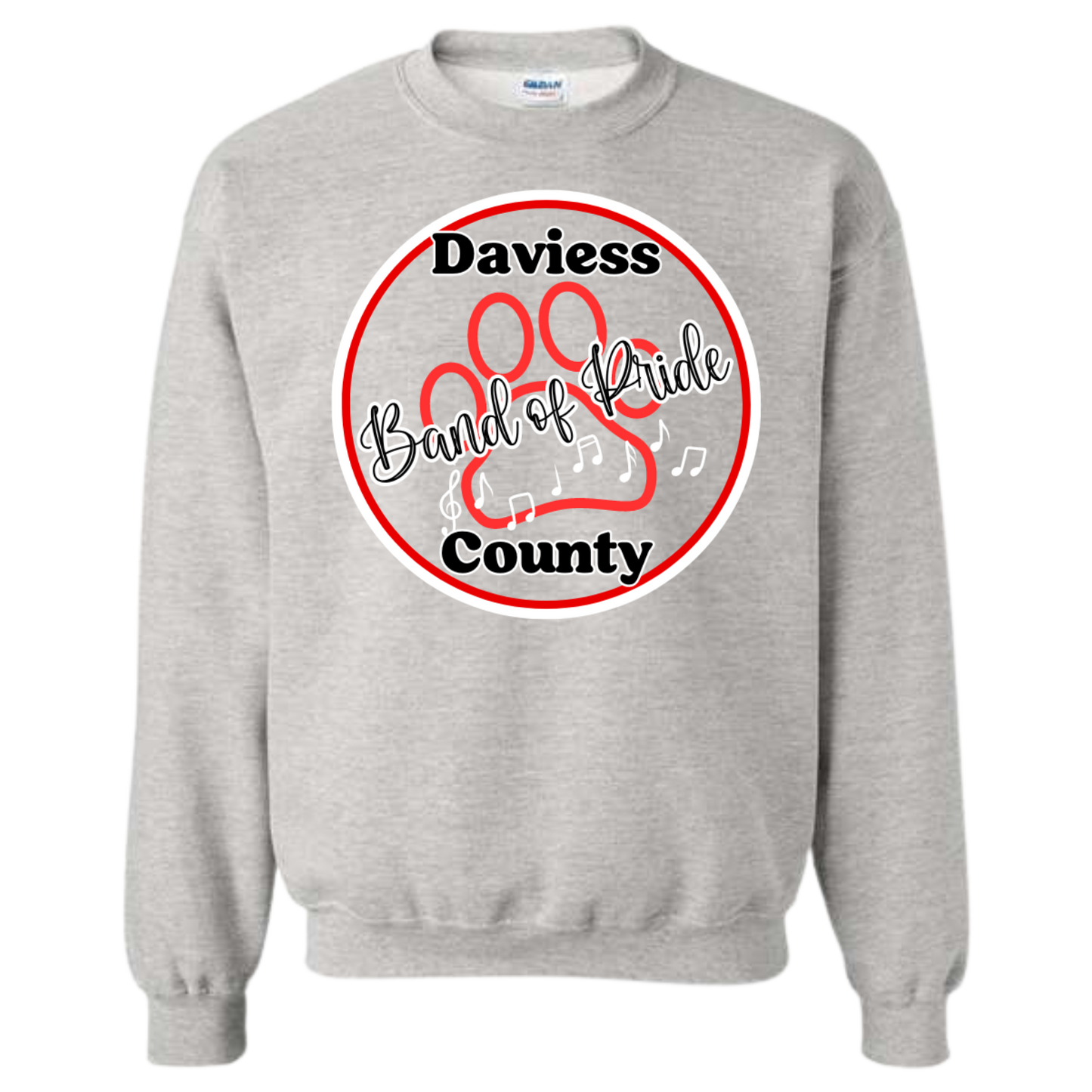 DAVIESS CO BAND OF PRIDE GILDAN CREWNECK