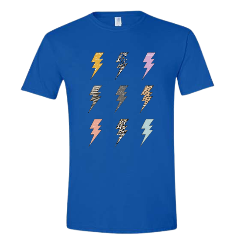 GILDAN SOFT STYLE KENERGY LIGHTNING BOLT TSHIRT