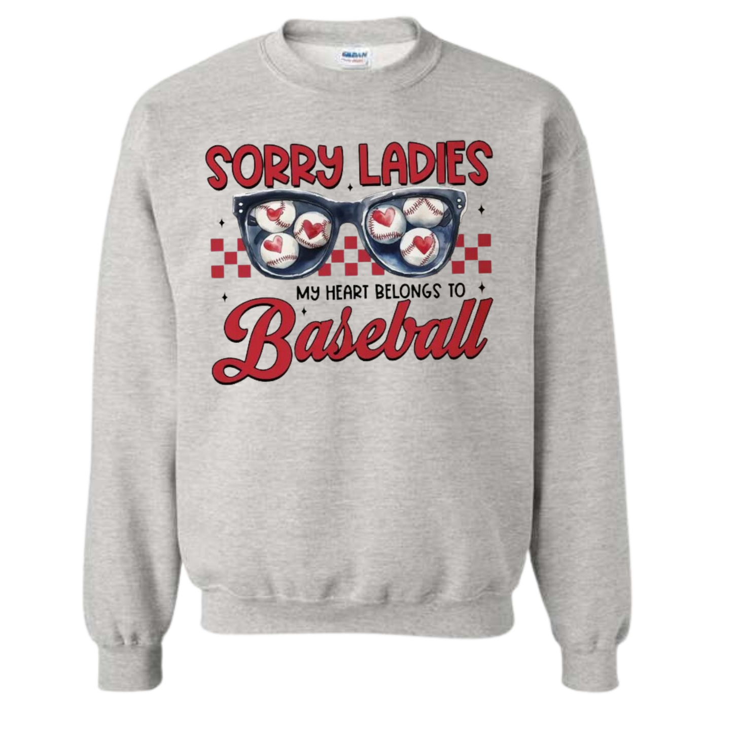 VDAY BASEBALL GILDAN CREWNECK