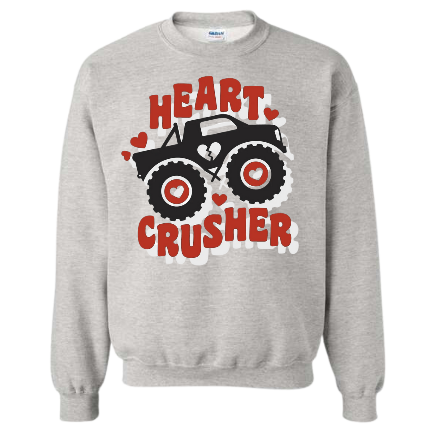 VDAY HEART CRUSHER YOUTH GILDAN CREWNECK