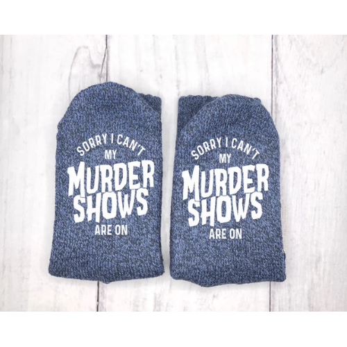 MURDER SHOWS THICK COMFY SOCKS