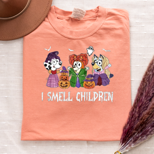 COMFORT COLORS BLUEY HALLOWEEN TEE