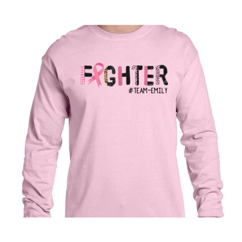 Comfort Colors Pink Long Sleeve T-shirt