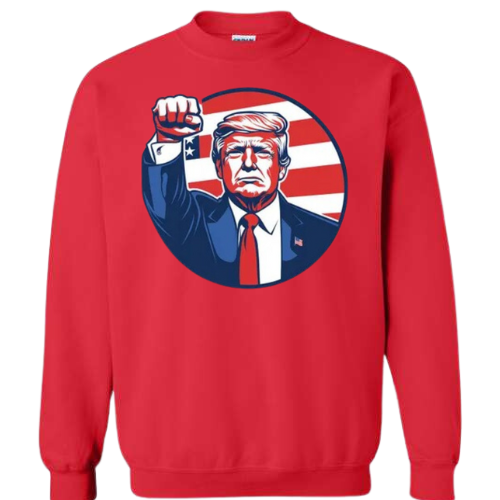 TRUMP FIST GILDAN CREWNECK