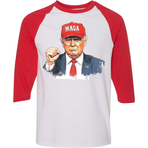 TRUMP MAGA HAT 3/4 LENGTH GILDAN