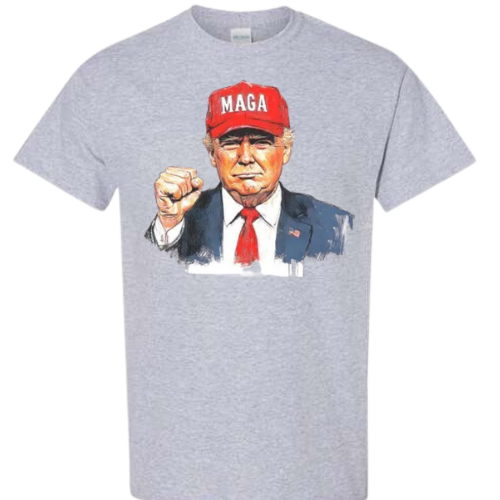 TRUMP MAGA HAT GILDAN TSHIRT