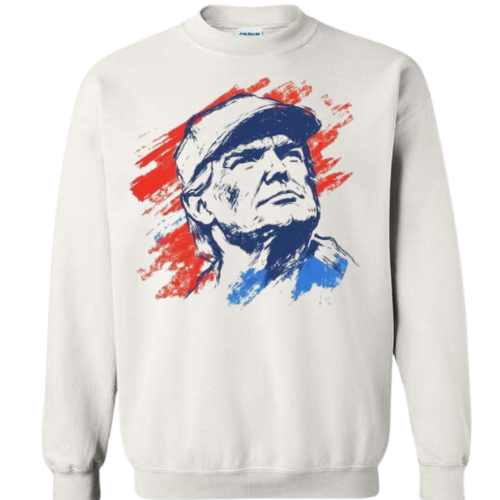 TRUMP SKETCH GILDAN CREWNECK