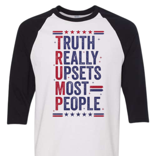 TRUMP TRUTH 3/4 LENGTH GILDAN