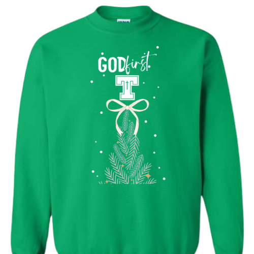 GOD FIRST TRINITY CHRISTMAS CREWNECK