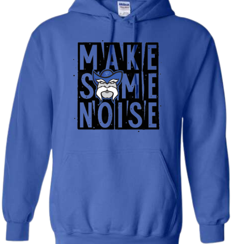 MAKE SOME NOISE GILDAN HOODED SWEATSHIRT