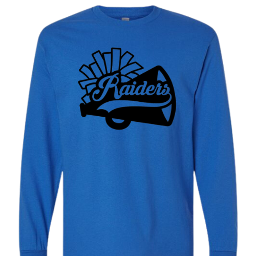 RAIDERS CHEER GILDAN LONG SLEEVE TSHIRT